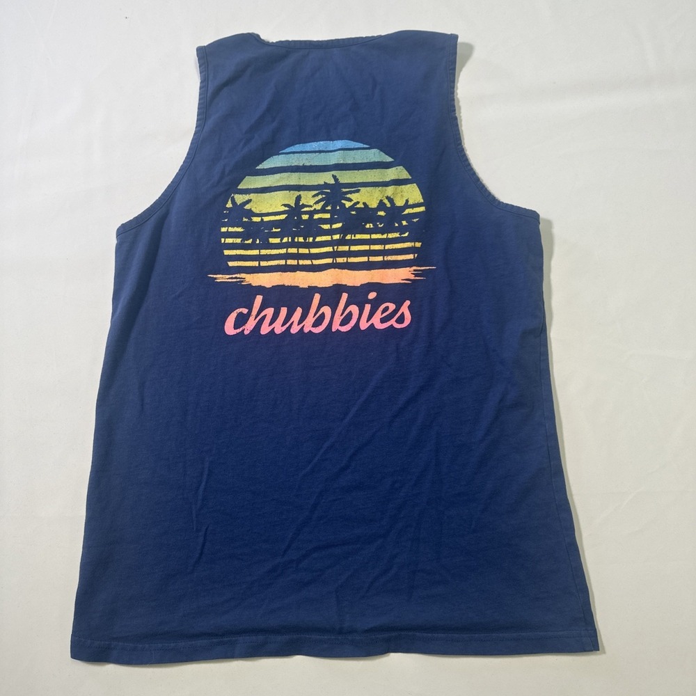 Chubbies Small Blue Tank Top‎ Sleveless - Picture 6 of 7